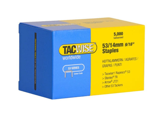 Tacwise 0452 Type 53/14mm Galvanised Staples