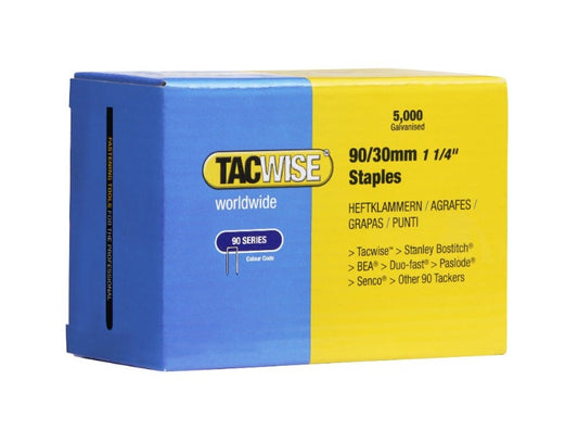 Tacwise 0309 90/30 Staples 30mm Staples